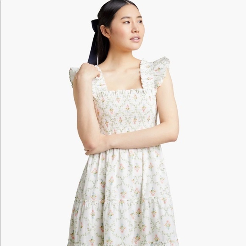 Hill House Ellie Dress in Pastel Trellis!